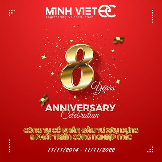 Chúc mừng sinh nhật công ty cổ phần đầu tư xây dưng và phát triển công nghiệp MEC