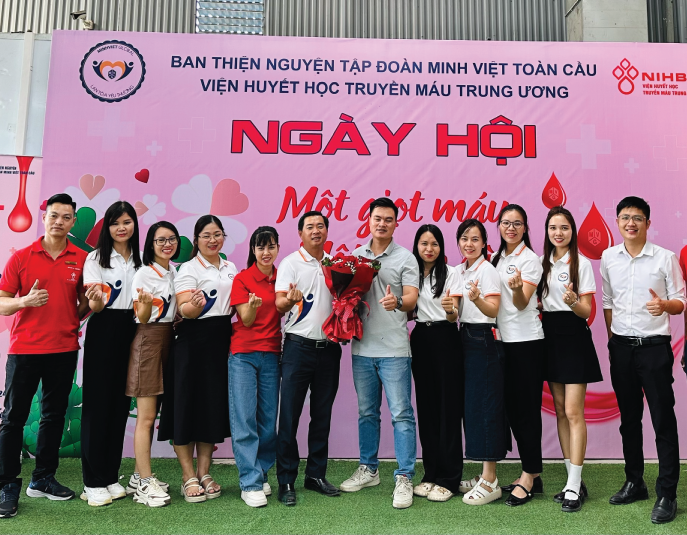 Lan toả tinh thần hiến máu tình nguyện của cán bộ nhân viên Tập đoàn Minh Việt Toàn Cầu